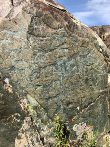 Hammered rock art in Mongolian Altai