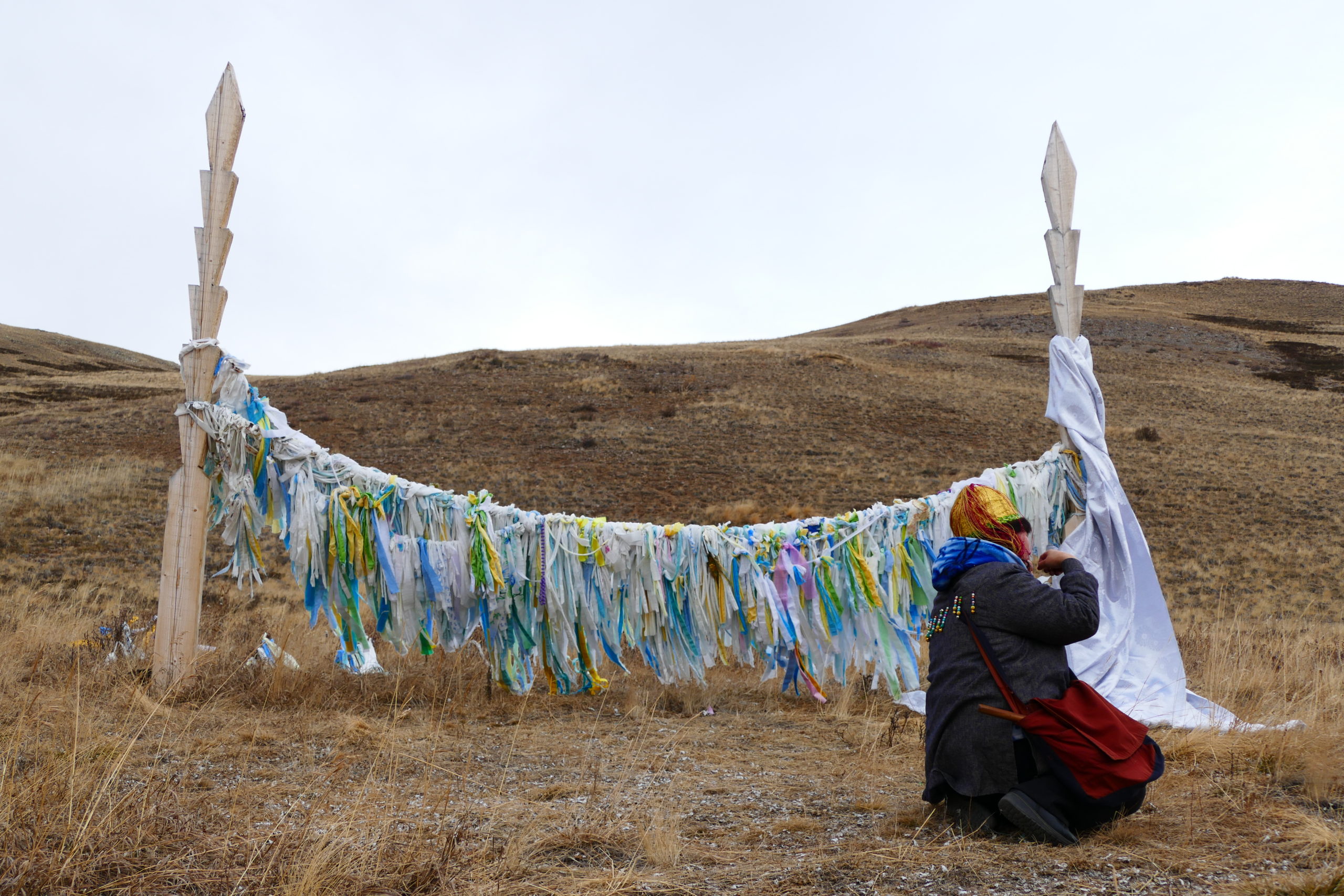 Dyalama ribbon tying as a spiritual practice - The Altai Project