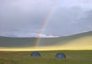 Rainbow on the Ukok Plateau
